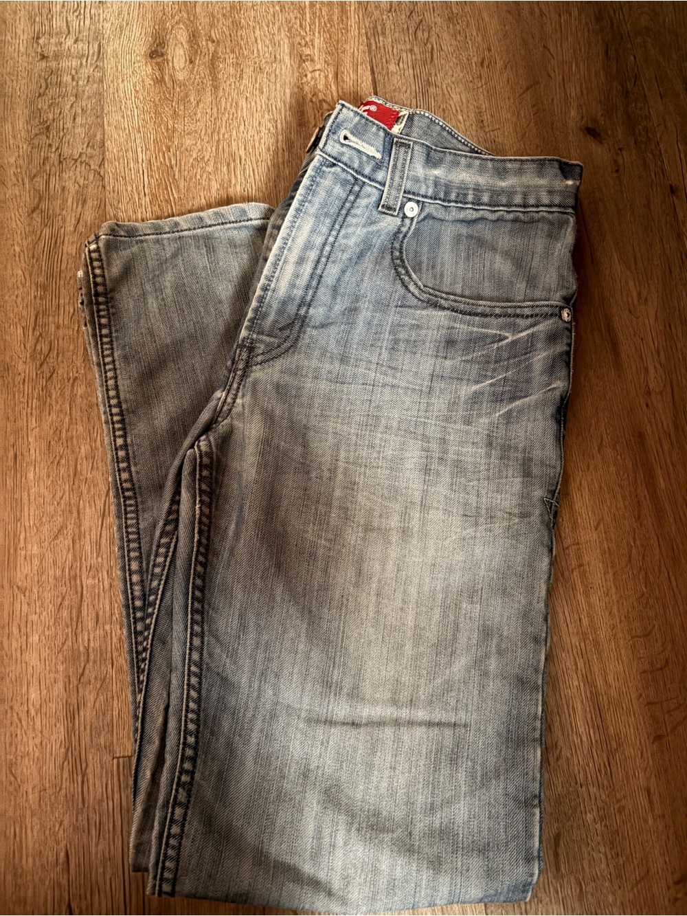VINTAGE Levi's Light Blue Straight Leg Jeans - Picture 1 of 4